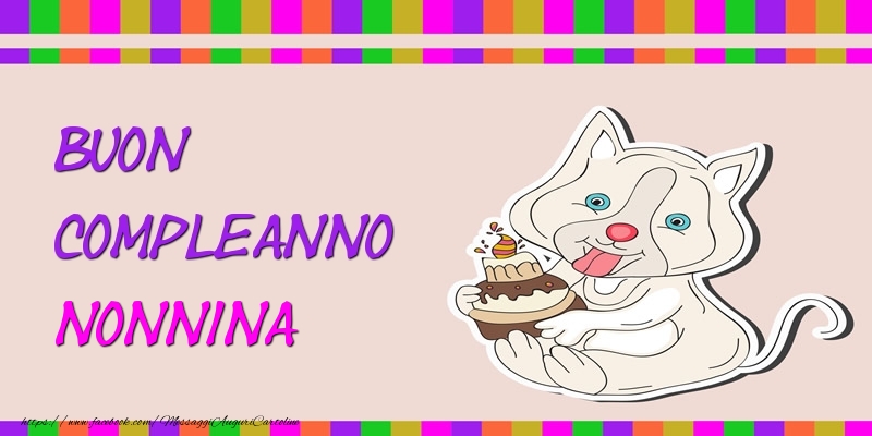 Cartoline di compleanno per Nonna - Buon Compleanno nonnina