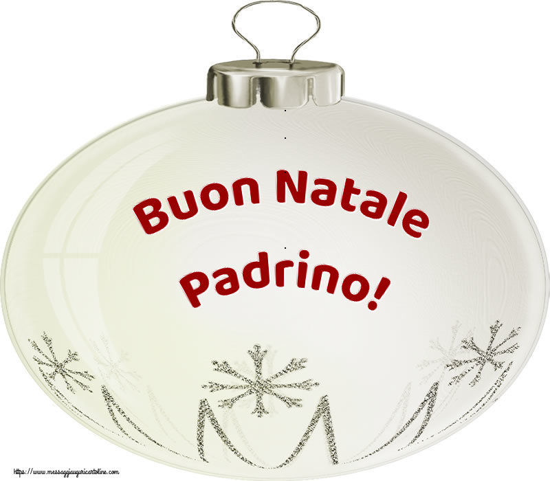 Cartoline di Natale per Padrino - Buon Natale padrino!