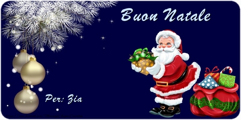 Cartoline di Natale per Zia - Buon Natale zia