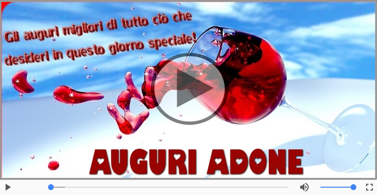 Tanti auguri Adone!