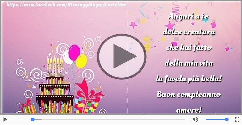 Buon compleanno amore!