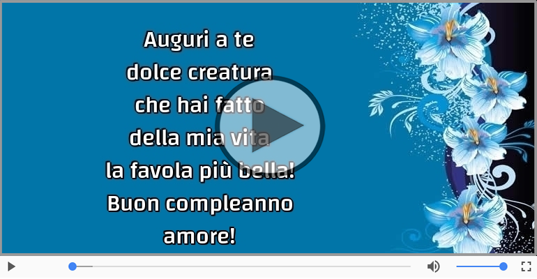 Buon compleanno amore!