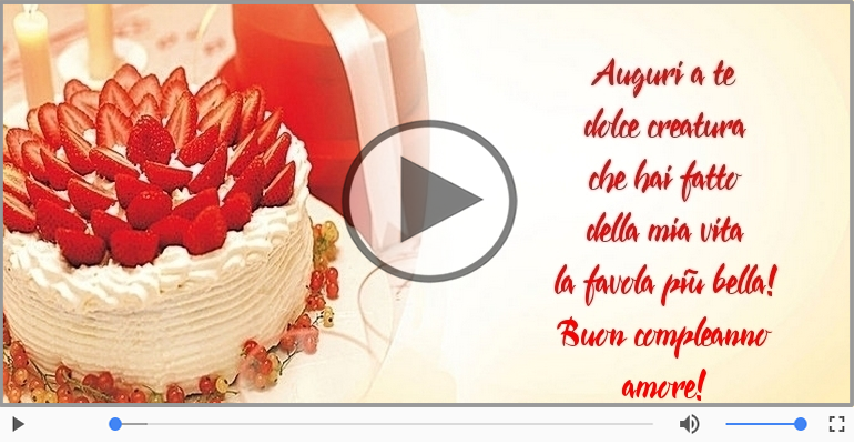 Buon compleanno amore!